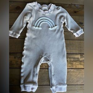 Baby Rainbow Khaki Romper